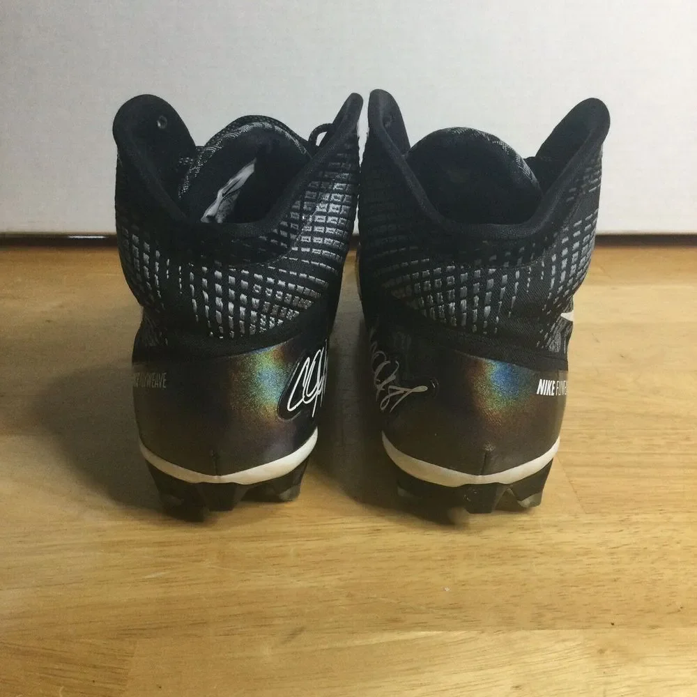 Nike CJ3 Flyweave Elite TD Calvin Johnson Football Cleats Shoe 725226-010 Men 12